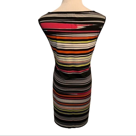 New! Trina Turk Striped Tank Dress Sz L - Picture 2 of 5